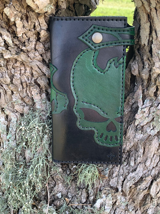 Biker Skull Long Wallet