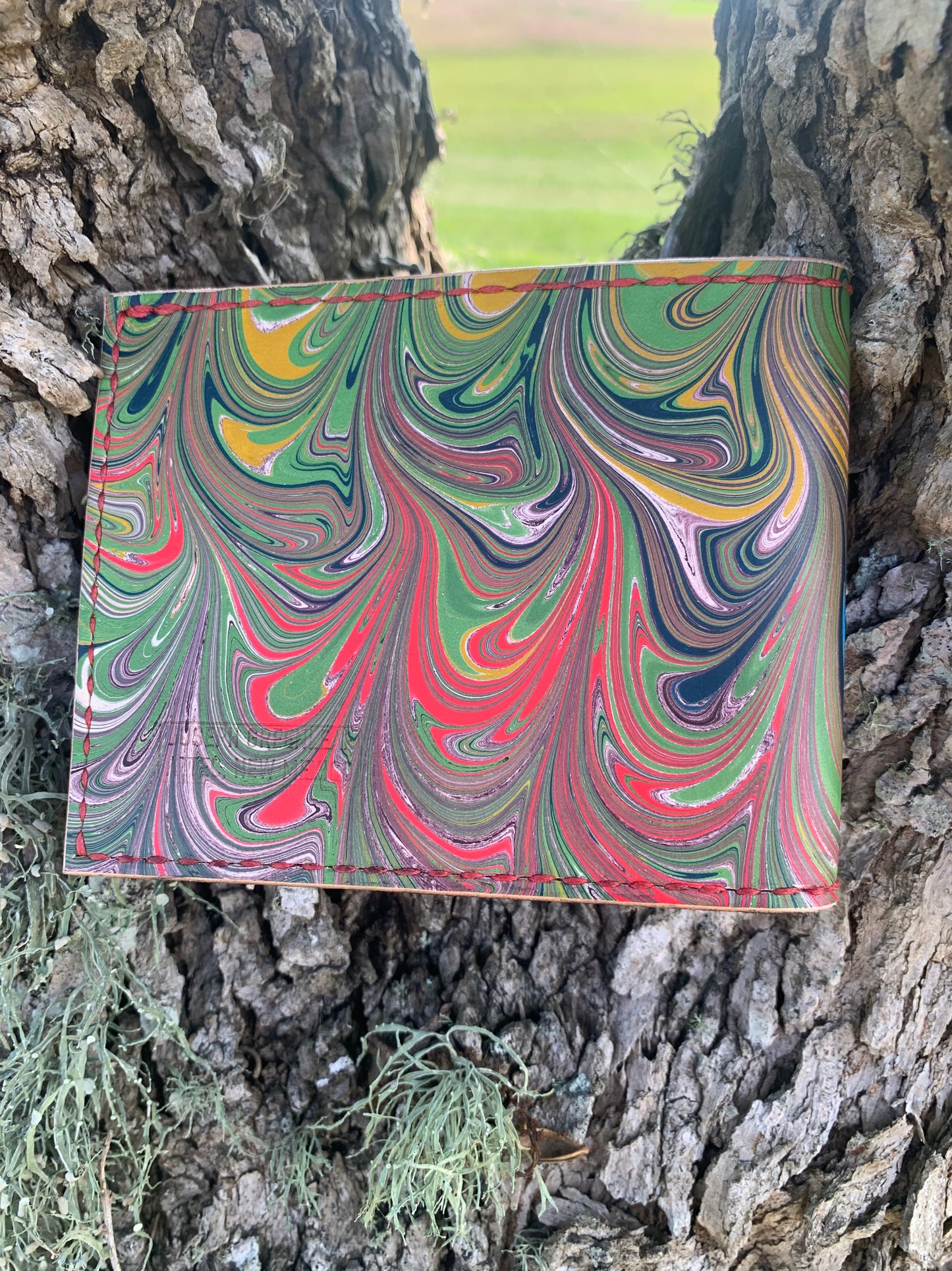 Marbled Leather Billfold