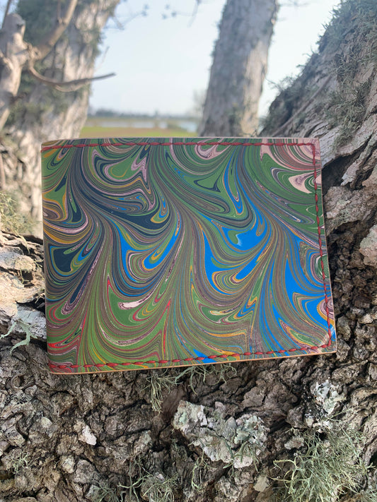 Marbled Leather Billfold